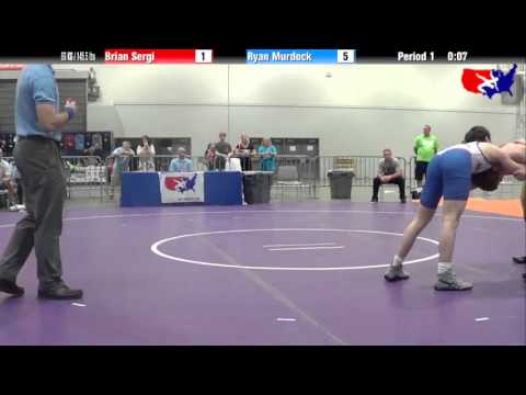 Brian Sergi vs. Ryan Murdock at 2013 Junior Nationals - FILA - FS
