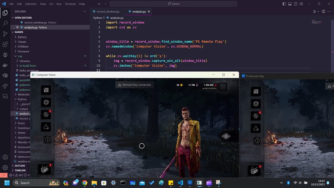 Video showing comparison