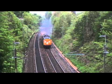 37604/37059 6K73 Sellafield - Crewe flasks south of Lancaster 26th April 2011