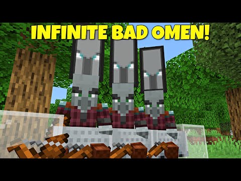 How To Upgrade Your Raid Farm With INFINITE Bad Omen! Minecraft Bedrock Edition #short