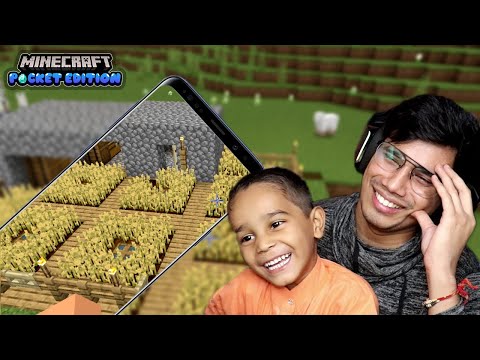 Anshu Bisht - My 5 Years Old Brother Plays Minecraft Mobile 😍