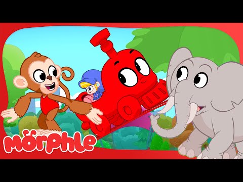 My Magic Animal Train! 🐘 | Morphle Classics | Cartoons for Kids