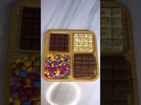 Filling platter with sweets | Smarties Chocolate #shorts #viral #asmr