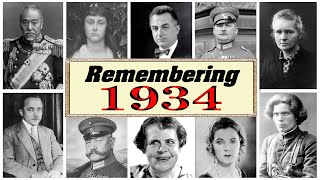 Obituary: 32 Famous Faces We Lost in 1934 | Legacy Echo