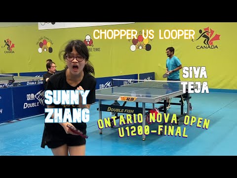 Siva Teja NARAYANABHATLA [1185] vs Sunny ZHANG [936] - U1200 Final - Ontario Nova Open - 21 May 2023
