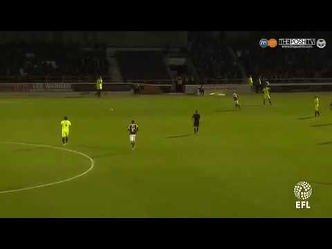 Footballer mistakes the steward for his left back.