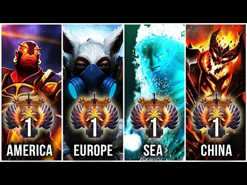 THE BEST PRO PLAYERS IN THE WORLD - TOP 1 OF EVERY REGION (CORE-MMR)