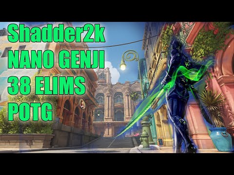 SHADDER2K NANO GENJI POTG - TOP 500 GENJI GAMEPLAY OVERWATCH SEASON 25