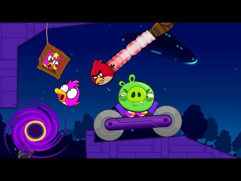 Angry Birds Cannon Collection 4 - RESCUE THE GIRLFRIEND THROUGH A BLACK HOLE FROM PIGGIES!