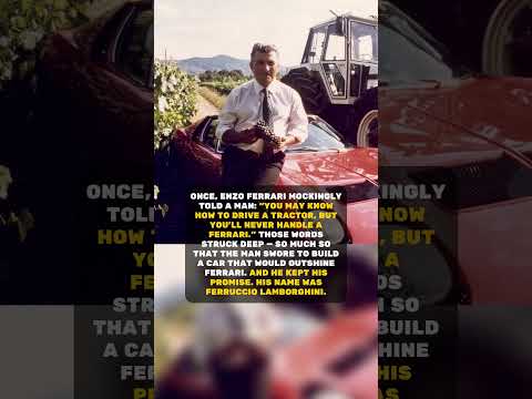 You may know how to drive a tractor, but you'll never handle a Ferrari #historyfacts