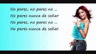 RBD - No Pares (Lyrics)
