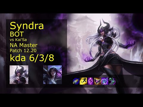 Rank 3 NA Syndra Bot: Syndra vs Kai'Sa