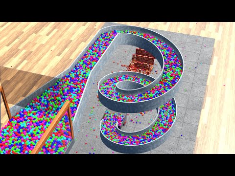 15,000 Balls On Spiral Stair #2