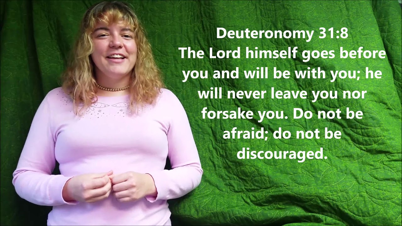 Memory Verse Friday Deuteronomy 31:8