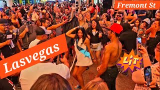 ​Fremont Street VIBES: Everyone Dancing! Viva #lasvegas