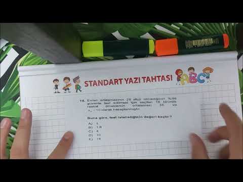 Ozan pişkin-İstatistik (AÖF) 2022 Final Sınav Sorularının Çözümü