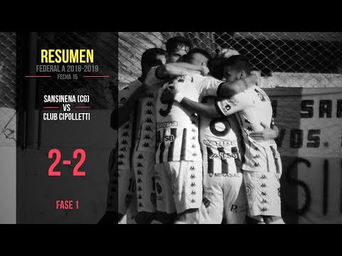 Federal A 2018-2019: Sansinena 2 – 2 Cipolletti (Resumen)
