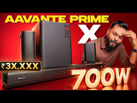 Thumbnail for boAt Aavante Prime X 700W Soundbar Quick Review ⚡ 7.1.4 Ch, Wireless System @ ₹3X,X99!