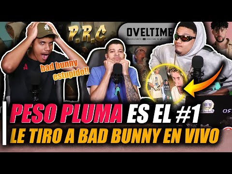 Peso Pluma - PRC 😱 (REACCION) *Primera Vez* EL BAD BUNNY DE MEXICO! OVELTIME TV