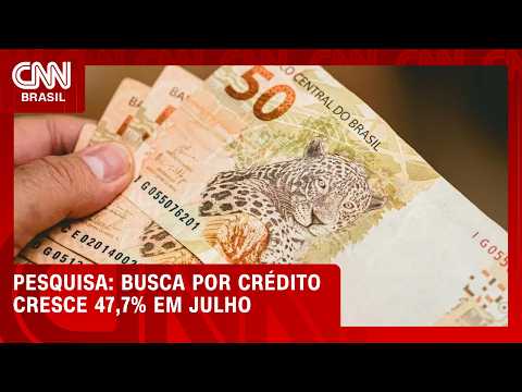 Busca por crédito cresce mais de 47% em julho no Brasil, mostra pesquisa | CNN MERCADO