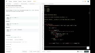 YouTube video 'leetcode 201 [Google] Bitwise AND of Numbers Range - common prefix and bitwise operations'