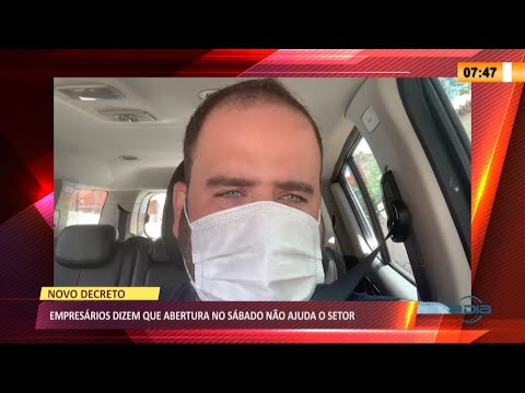 Empresários dizem que reabertura do Sábado não é suficiente para ajudar o setor 27 04 2021