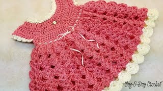 Crochet Baby Dress 0-6 months Bag O day Crochet Tutorial 375