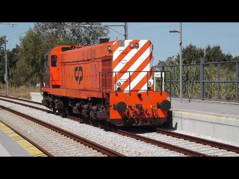 Marcha de formação de maquinistas com a MLW 1554 - Entroncamento - Vendas Novas - Entroncamento