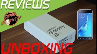 Samsung Galaxy J3 2016 Duos SM-J320F/DS - Unboxing - Smartphone / Handy - Das Monty - Deutsch