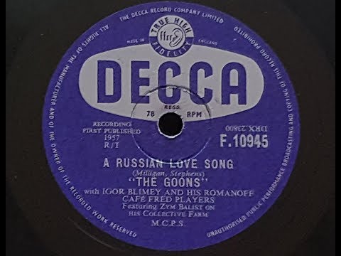 The Goons 'A Russian Love Song' 1957 78 rpm