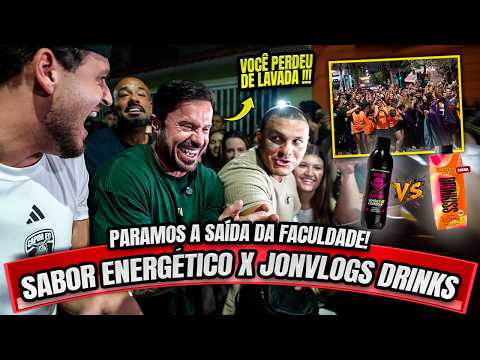 🚨TUMULTO NA RUA - SABOR ENEGERTICO OU DRINKISS - TESTE CEGO - TOGURO VS JON
