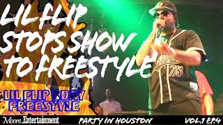 Lil Flip stops show to drop new freestyle