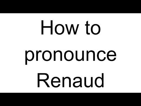 How to Pronounce Renaud (French)