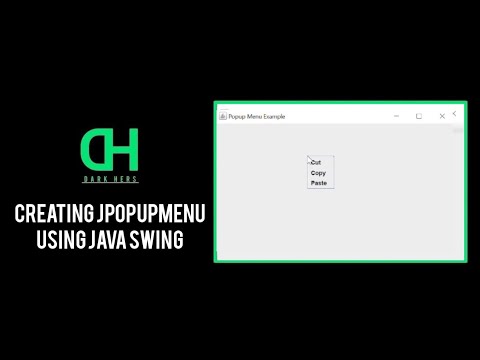 Creating Jpopupmenu Using Java Swing