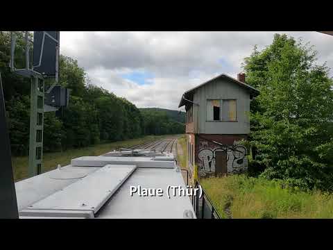 4K Führerstandsmitfahrt BR 261 Arnstadt Hbf - Schweinfurt Hbf ( Cabview )