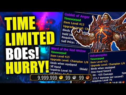 Make MILLIONS w/ Time-Limited BoEs! PURE GOLDMINE! Only 4 DAYS LEFT! WoW Dragonflight  Goldfarming