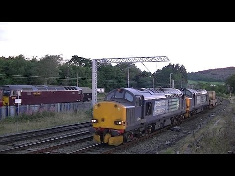 DRS 37218+37608. 6K73. Carnforth. 09/09/13