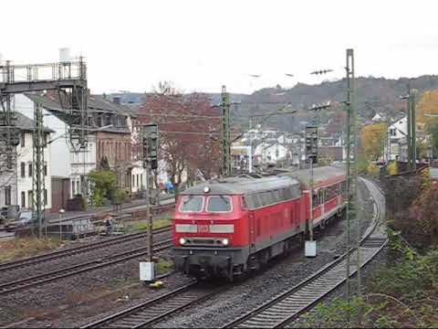 218 425 als Hunsrückbahn in Boppard Hbf.
