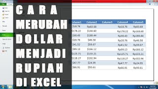 Merubah Mata Uang Dollar menjadi Rupiah