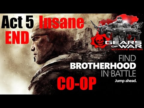 Gears Of War Ultimate Edition Insane Co-Op Walkthrough - Act 5 - Desperation | CenterStrain01