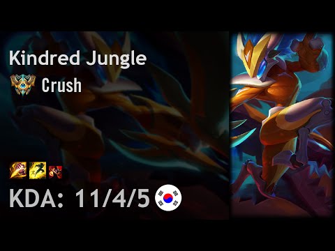 Kindred Jungle vs Lee Sin - Crush - KR Challenger Patch 6.17