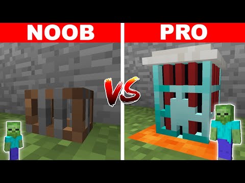 NOOB VS PRO KÜÇÜK HAPİSHANE YAPMAK 😱 - Minecraft