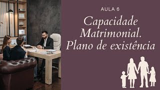 Aula 6  - Capacidade Matrimonial.  Plano de existência.