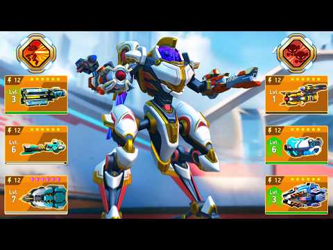 Lacewing & Overdriver 12, Gemini 12, EM Rifle 12, Revoker 12, Railgun 12, Savant 12 - Mech Arena