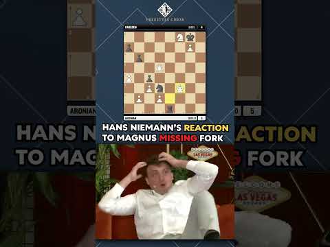 HANS NIEMANN REACTS to MAGNUS CARLSEN MISSING a FORK 😅