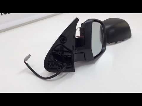 Fits Nissan Micra 2011-2013 Door Wing Mirror Electric Heated Primed Cover Driver Side video