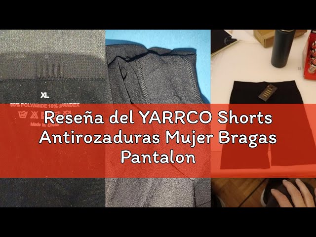 Vídeo relacionado con Justay Sowarm Pantalon Antirozaduras Mujer Elástico Bragas Diseño Encaje Boxer Shorts Suave Falda Bragas Cómoda Resistente al Desgaste Short Deportivo Mujer para Yoga Y Ciclismo Pack de 3