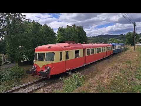 Dernier jour du train touristique entre Guéret et Felletin le 28 Aout 2025