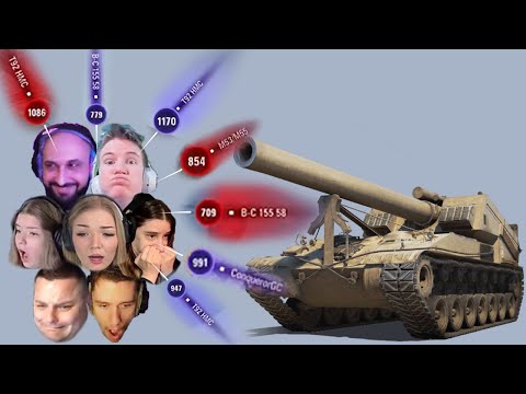 Best Arty Moments of World of Tanks Streamers #1