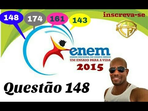 ENEM 2015 Questão 148 prova azul, 174 cinza, 161 rosa e 143 amarela   Área de superfície plana